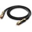 Коаксиальный кабель Oehlbach STATE OF THE ART XXL Black Connection Cable RCA, 1x1,00m, gold, D1C1382